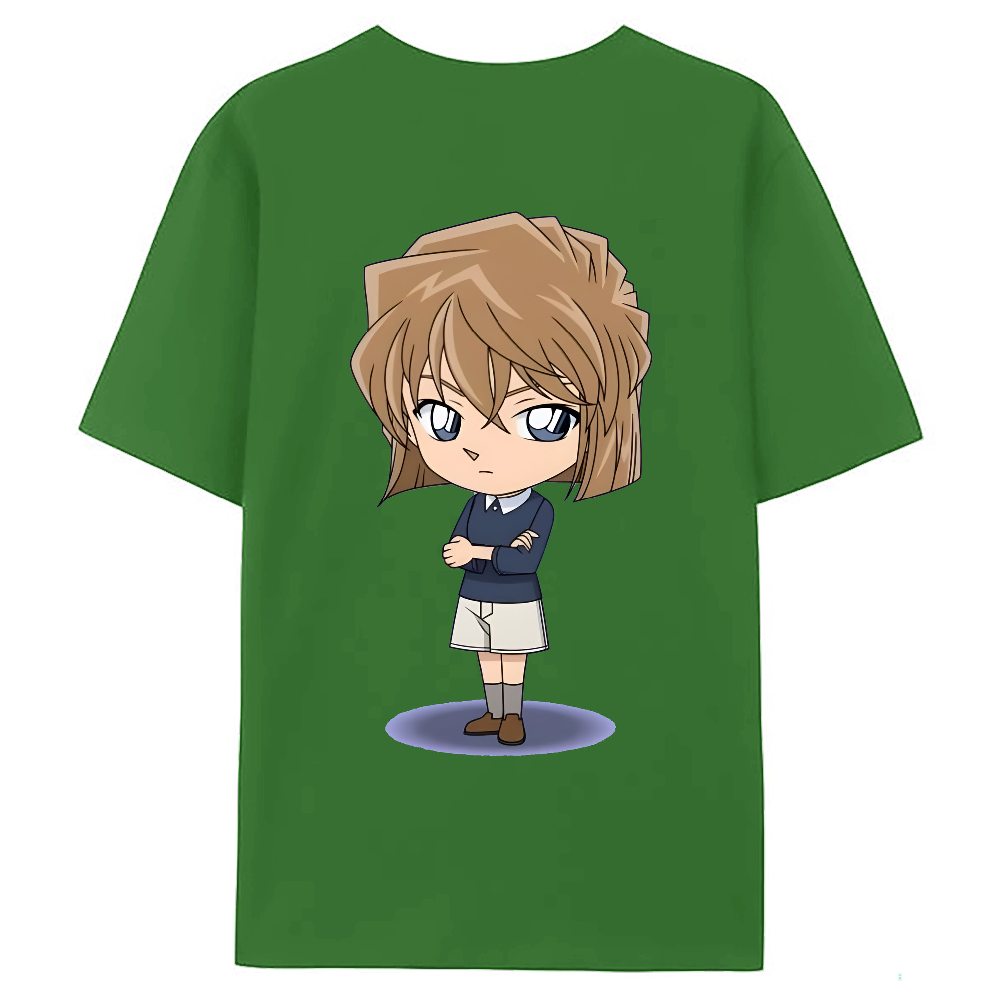 （画像用） 名探偵コナン 灰原 哀 はいばら あい Detective Conan Anita Hailey、Vi Graythorn Haibara Ai レディース半袖Tシャツ(バックプリント)
